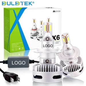 BULBTEK X6 H7LEDヘッドライトカスタマイズされたデザインリフレクターとプロジェクターの両方のLENアセンブリ用のハイパワーLED電球変換キット - Product Image 1