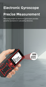 Mô hình 2025 Laser màu đỏ Băng biện pháp 120m Laser khoảng cách Meter Rangefinder với ngang - Product Image 3