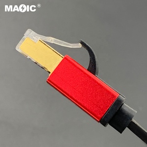 Rete per Computer Router domestico in rame puro Cat 8 placcato oro 40Gbps cavo ad alta velocità RJ45 maschio a maschio Cat8 Patch Cord - Product Image 4