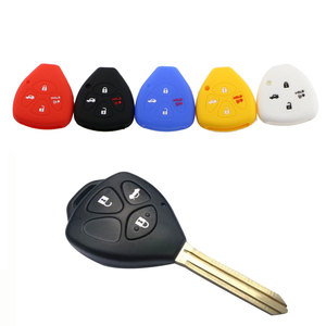 ซองกุญแจรีโมทรถยนต์4ปุ่มกระเป๋าใส่กุญแจรีโมทรถยนต์สำหรับ Toyota Camry Corolla Avalon Venza 2007 2008 2009 2010 2011 2012เคสกุญแจ - Product Image 1