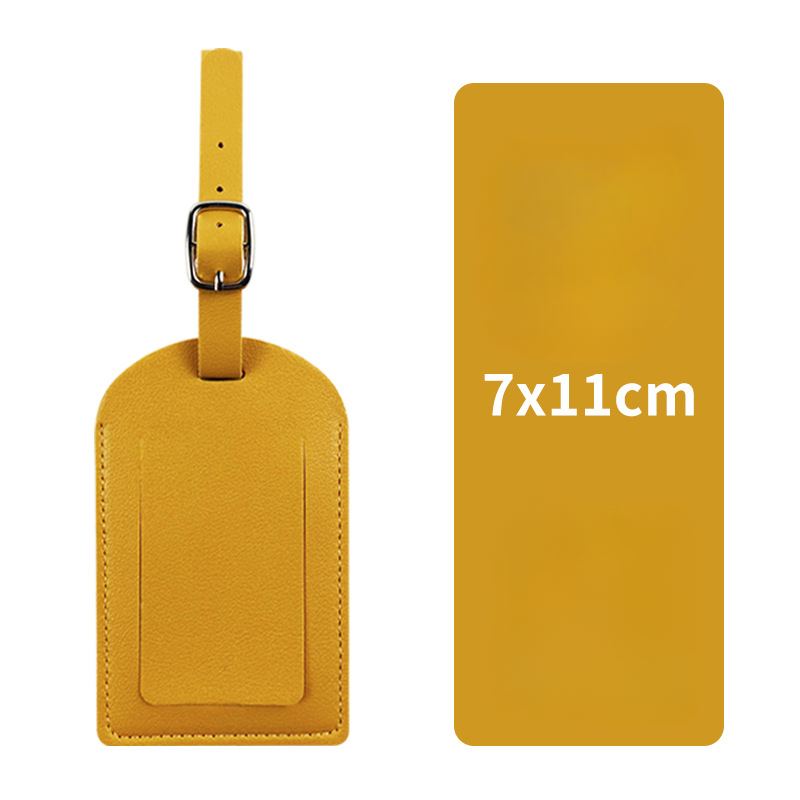 Étiquette de bagage verticale curcuma