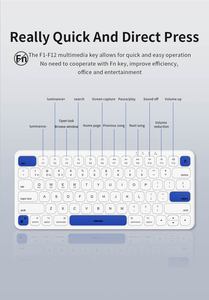 Teclados mecánicos inalámbricos Bluetooth para juegos de alto rendimiento para tableta portátil, teclado RGB retroiluminado fino resistente a la suciedad - Product Image 3