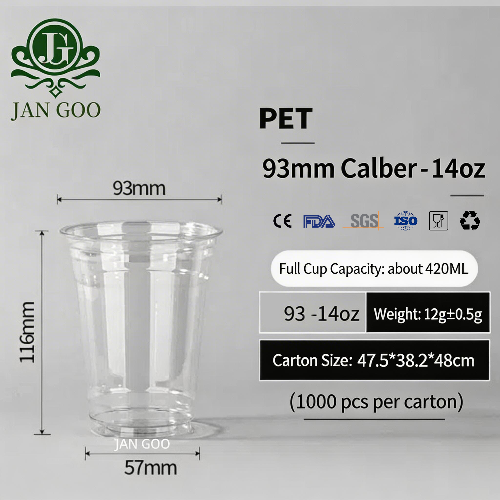 C0013: Calibre 93mm 14oz