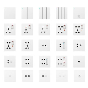 Double Usb 3 Pin <strong>Mutil</strong> Wall <strong>Sockets</strong> and 2 Gang Switch With Neon for Home - Product Image 6