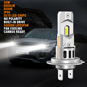 Yüksek kalite 50W 55doğrudan orijinal 1:1 boyut tasarım tak ve çalıştır 6000k 50W 51:1 boyut alüminyum H7 Led Canbus ampul - Product Image 3