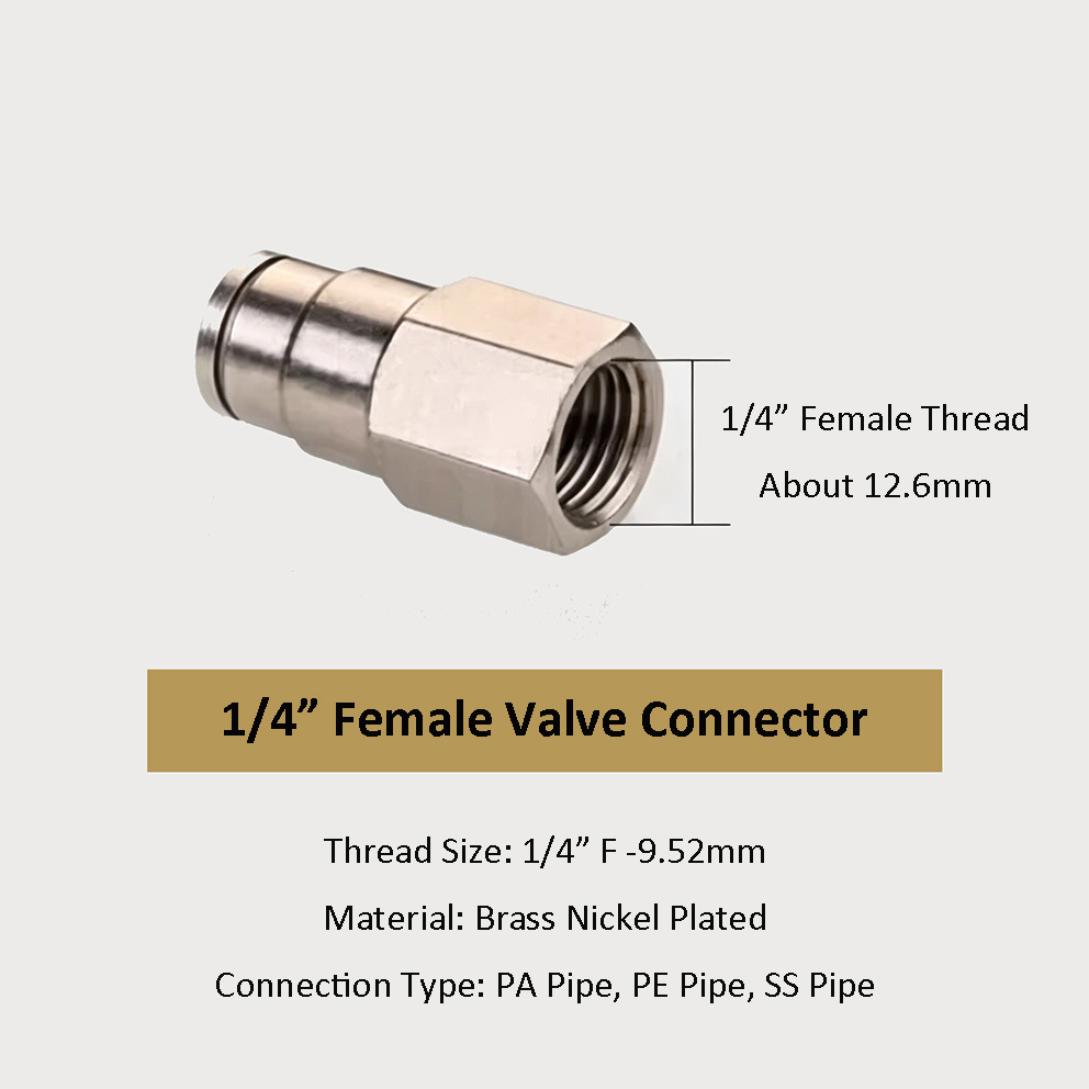 1/4"F Valve Connector