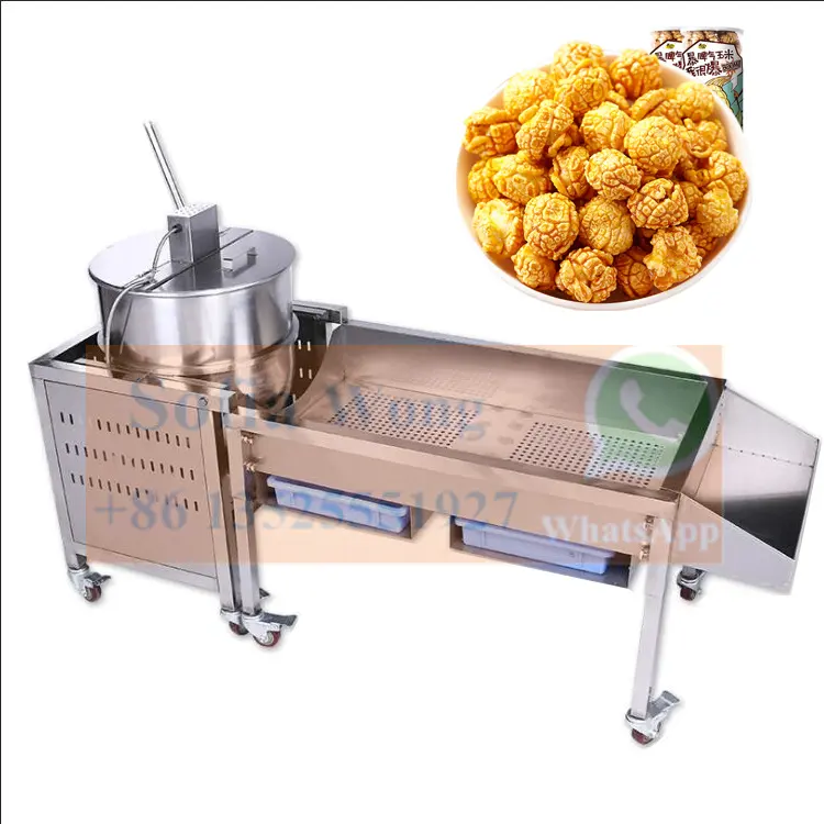 Máquina de popcorn do milho do chaleira do caramel comercial do aço inoxidável da china para venda