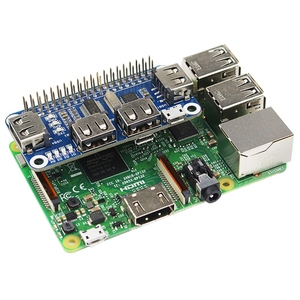 4 Anschlüsse USB HUB HAT für Raspberry Pi 3/2/Zero W Extension Board USB zu UART für serielles Debugging Kompatibel mit USB2.0/1
