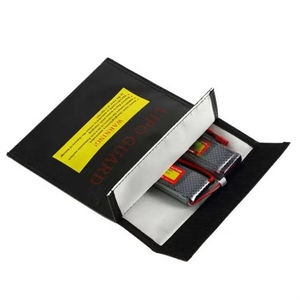 Chống cháy không thấm nước chất lượng cao RC LiPo pin an toàn túi an toàn bảo vệ phí Bao 18x23cm 23x30cm màu đỏ đen bạc - Product Image 3