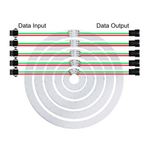 WS2812B Smart RGBIC LED-Ring Individuell adressierbare Smart Strip Lights DC5V WS2812 Individuell adressierbares LED-Modul - Product Image 3