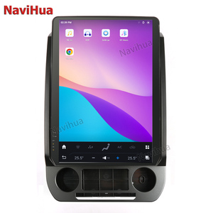 NavihuaカーラジオforFord F150 2015-2021 CarPlayAndroid自動車用マルチメディアテスラスタイル (<span class=keywords><strong>4G</strong></span> WIFI GPSナビゲーション付き)