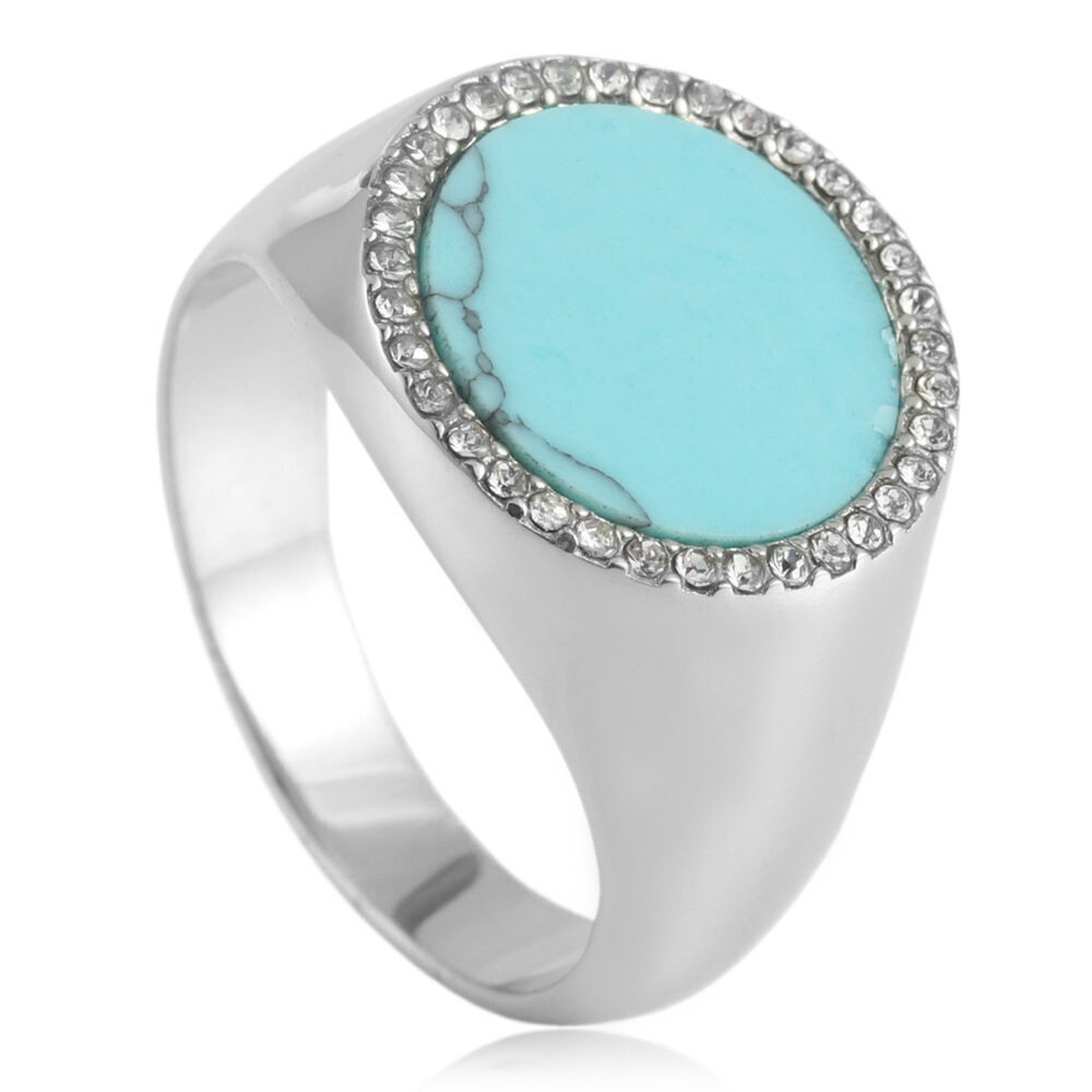 Steel-colored turquoise (US grade)