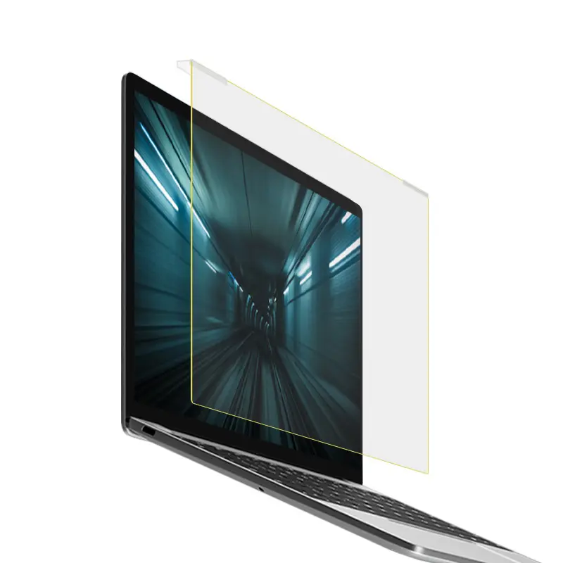 Acrilico trasparente rimovibile montato antigraffio Anti-luce blu protezione dello schermo Notebook per 12.5 13.3 14 15.6 pollici