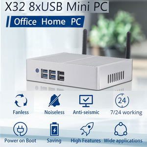 Core i3 i5 i7 Office HomeデスクトップコンピューターファンレスベアボーンミニPCビジネス学生向けコールセンター - Product Image 3