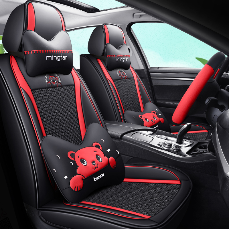 Ours noir et rouge