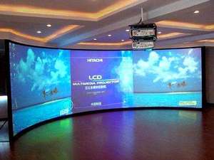FUTURE 300 Inch <strong>Curved</strong> <strong>Fixed</strong> <strong>Frame</strong> Projector <strong>Screen</strong> 180 Degree Large Visual Angle <strong>Curved</strong> Aluminium <strong>Frame</strong> Projection <strong>Screen</strong> - Product Image 4