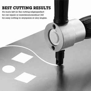 Double Head Metal Electric <strong>Cutter</strong> Sheet Metal Nibbler Saw <strong>Cutter</strong> Cutting Tool Power Drill Attachment