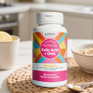 Trước khi sinh trước khi sinh axit folic DHA Vitamin tổng hợp không có hương thơm tổng hợp, gluten miễn phí, viên nang trước khi sinh không đường - Product Image 4