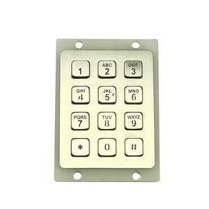 5 <strong>keys</strong> IP67 illuminated usb metal numeric <strong>function</strong> keypad - Product Image 4