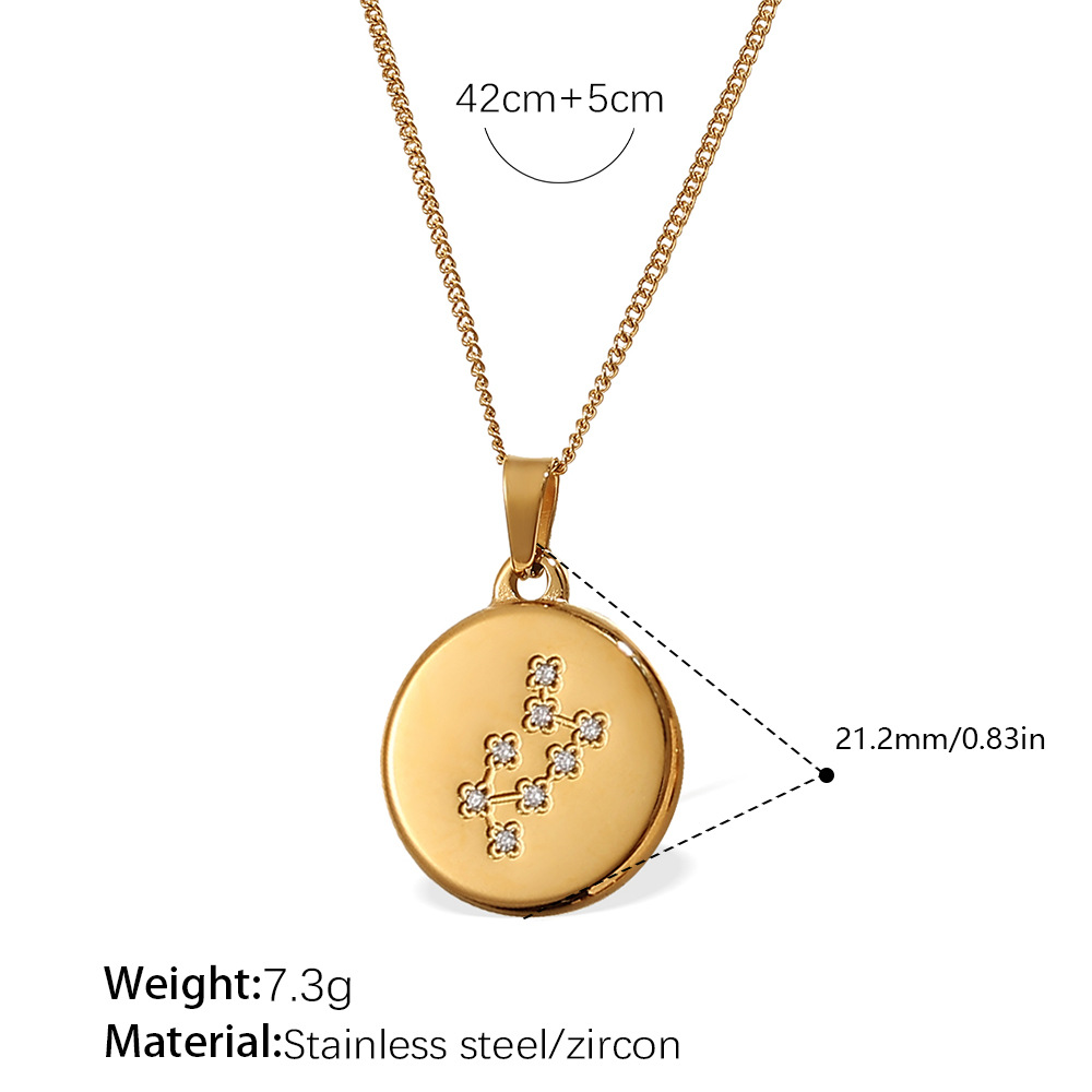 Xl444weg10 collar de oro escorpio