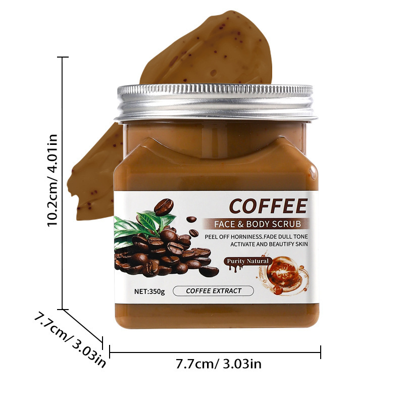 Coffee scrub 350g-box quantity 72pcs/ctn-export only