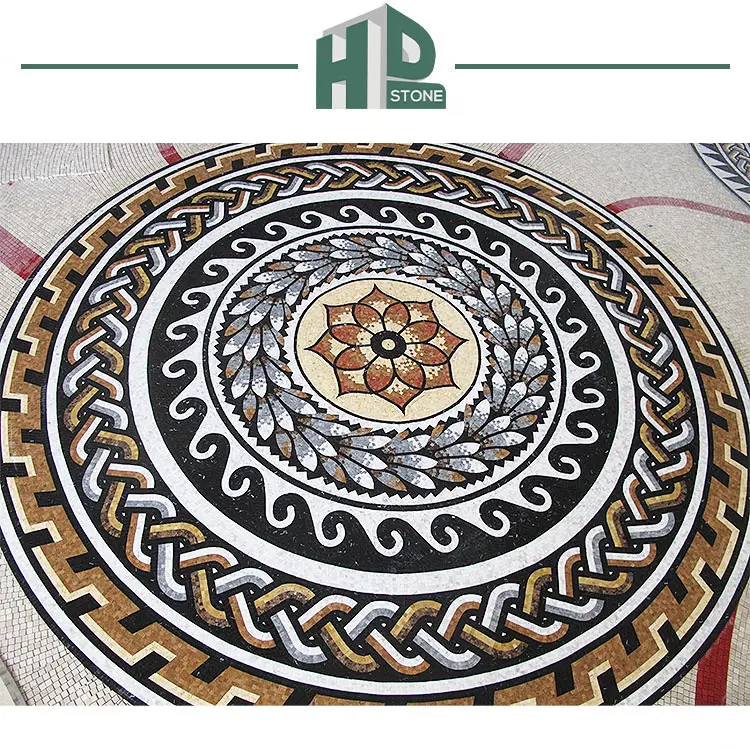 Piastrelle per pavimenti in ardesia di forma irregolare per esterni piastrelle di mosaico in pietra naturale tessere di mosaico in marmo