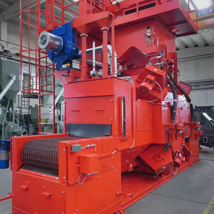 เครื่องพ่นทรายแบบสายพาน40KW สำหรับกำจัดสนิมและทำความสะอาดพื้นผิวระเบิดสำหรับอุตสาหกรรมก่อสร้าง - Product Image 2