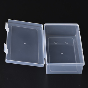 กล่องพลาสติกใสอเนกประสงค์กล่องบรรจุภัณฑ์อาหารกล่องขนมทรงสี่เหลี่ยม - Product Image 1