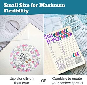 Giấy Nến Kế Hoạch Di Động-Giấy Nến Nhật Ký Hình Vuông Nhỏ X16 Với Các Mẫu Cho Máy Theo Dõi Thói Quen, Lịch, Danh Sách Kiểm Tra, Bữa Ăn Pla - Product Image 5