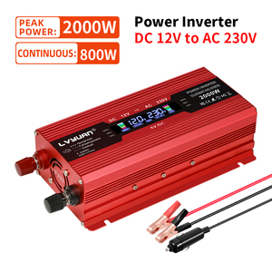 Foval 1500W 2000W 2600W <span class=keywords><strong>12V</strong></span> 24伏直流110v <span class=keywords><strong>220</strong></span>伏交流逆变器直流至交流液晶改进型正弦波逆变器