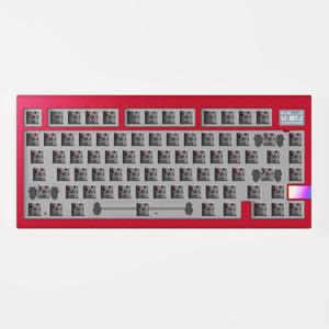 Kit de teclado Tri-Mode Finalkey V81 Plus BT/2,4 Ghz/a través de la Junta programable personalizada de 81 teclas Teclado mecánico con cable inalámbrico