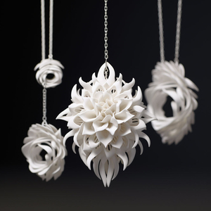 Độ chính xác cao SLA nhựa đồ trang sức vòng cổ bông tai 3D in ấn tùy chỉnh đồ trang sức 3D Dịch vụ thiết kế in ấn - Product Image 4