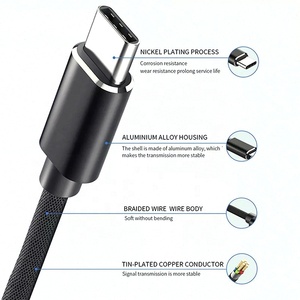 长USB C型公到5针迷你USB迷你B 2.0公OTG数据同步充电电缆 - Product Image 4