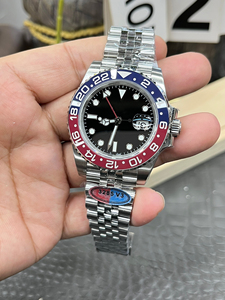 Custom Logo <strong>Watch</strong> NH35 Vintage Sub <strong>Watches</strong> <strong>Red</strong> Blue Bezel 300 Meters Waterproof Swimming <strong>Diver</strong> Luminous Hand Steel Wristwatch - Product Image 3