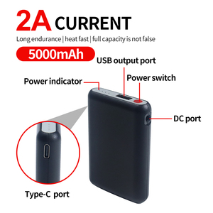 5V <span class=keywords><strong>DC</strong></span> Port Bateria Aquecida Recarregável Tipo Entrada 5000MAH Aquecimento Power Bank Battery Pack com Saída <span class=keywords><strong>USB</strong></span> para Produto Aquecido