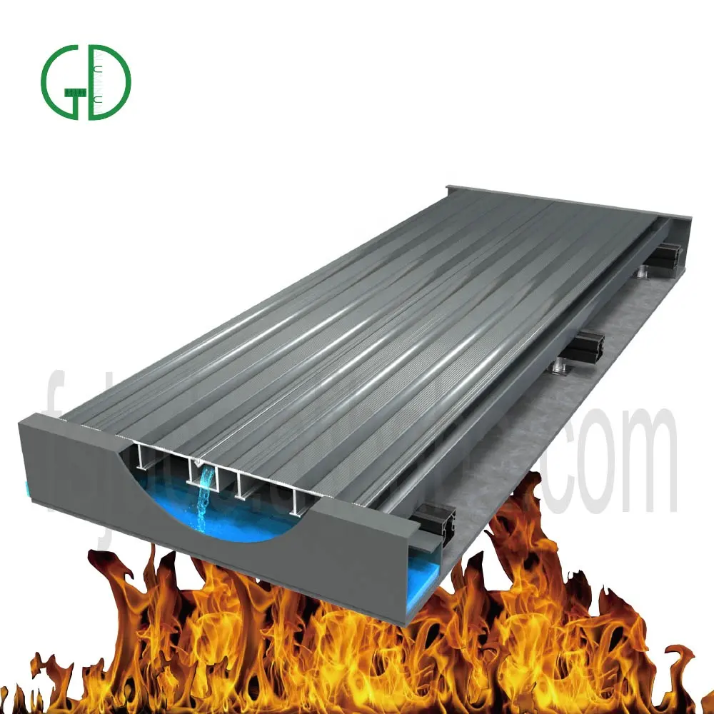 GD ignifugo classe A2 decking per palcoscenici in alluminio per esterni piastrelle per pavimenti in legno per balconi