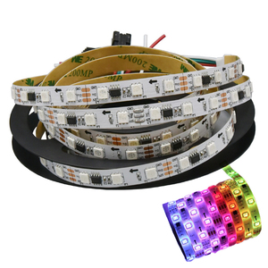 WS2811 LED Strip ม้วน 5 ม. พร้อม 60LEDs/M IP67/IP65/IP30 กันน้ํา DC12V, FPC สีขาว/ดํา - เทปแถบไฟ LED ดิจิตอลที่ระบุได้ - Product Image 1