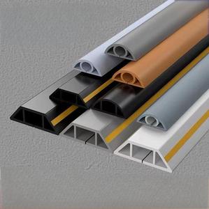 Raceway Arc Floor On-Wall Cord Cover Excellent Quality Pvc <strong>Trunking</strong> the Soft PVC Wire groove