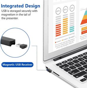 USB Беспроводная мощная лазерная ручка, портативная цифровая лазерная интеллектуальная указка, многофункциональная ручка PowerPoint PPT для презентации - Product Image 5