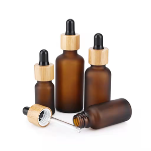 5ml 10ml 15ml 20ml 30ml 50ml 100mL Botella de aceite fino de vidrio marrón Muestra de botella de vidrio cuentagotas vacía con escala - Product Image 5