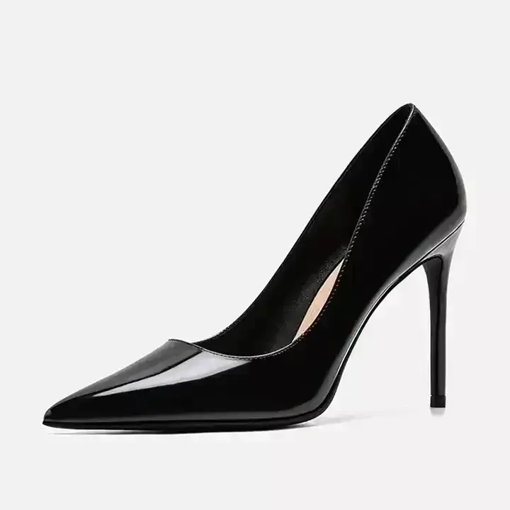 2024 neu schwarz sexy hohe absätze schuhe sandalen frauen mode absätze für damen großhandel damen klar feminin