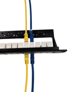 CAT6A 19 pulgadas 1U 24 puertos RJ45 UTP Keystone acoplador Patch Panel CAT6A módulo recto Patch Panel - Product Image 5