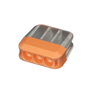 プッシュインクイックコネクトターミナル白ハードワイヤコネクタオートクランプ1入力1出力 - Product Image 2