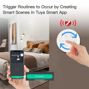 Tuya ZigBee Smart Knob Switch Wireless Smart Scene Switch Button Remote Knob Dimmer Automatización Escenario APP Control Zigbee Bulb - Product Image 2