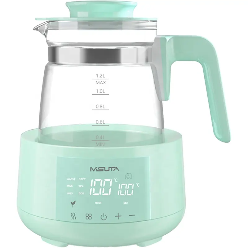 Misuta hot selling multi-function baby milk thermostat kettle english LED panel electric water kettle