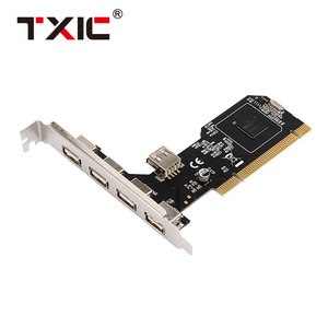 Internal USB 2.0 <strong>PCI</strong> Card 5 Port (4 External &amp; 1 Internal) <strong>PCI</strong> Expansion to USB 2 Adapter Hub <strong>Controller</strong> 480Mbps for Desktop - Product Image 5