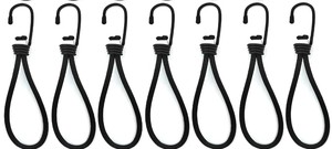 8MM Bungee Cord Hardware Elastic Rope <strong>with</strong> <strong>Hooks</strong> Straps Cargo Bungee Cords Bungee Cords <strong>with</strong> <strong>Hooks</strong>, 6 Pcs Tent <strong>Stretch</strong> <strong>Hooks</strong> - Product Image 2