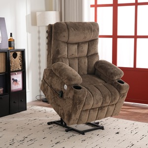 Fauteuil inclinable multifonctionnel, fauteuil inclinable décontracté et élégant, siège de canapé simple avec port USB, massage, fauteuil inclinable pour salon - Product Image 1