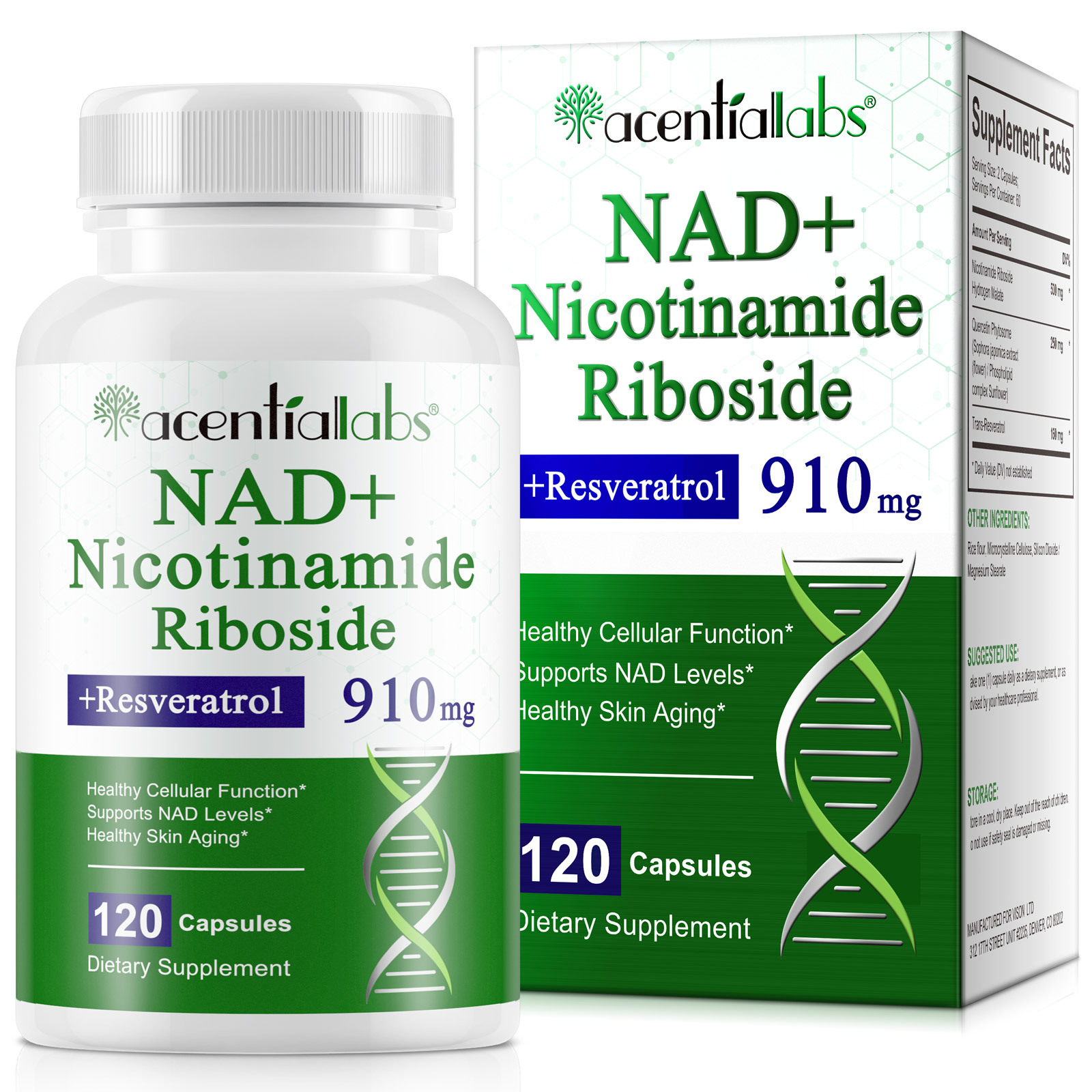 Complément de capsules de NAD+