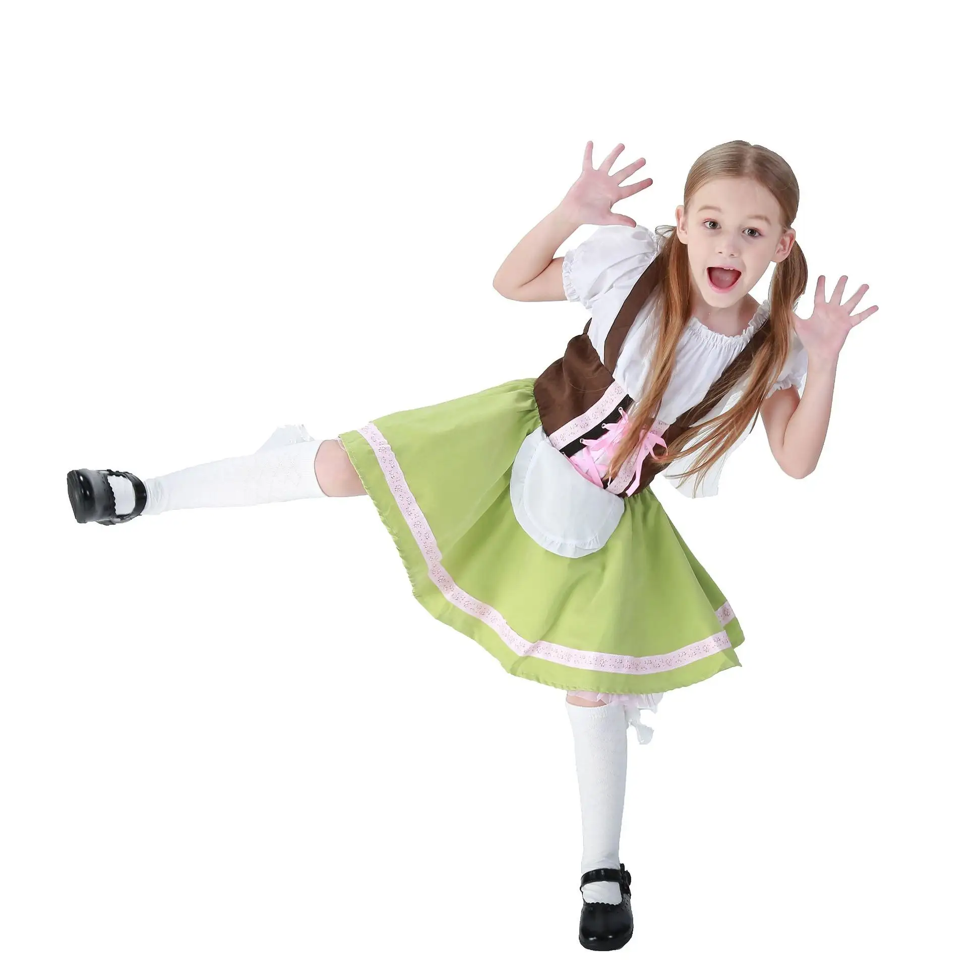Nette Fee Kleidung für Mädchen Kleid Halloween Kinder Sets Cosplay Kostüm Party Rollenspiel Dress Up Maid Kleider